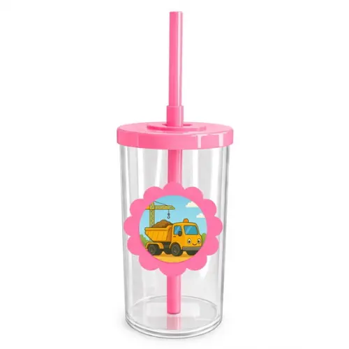 Copo Short Drink Flor Personalizado Caminhão Caçamba