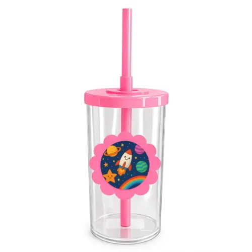 Copo Short Drink Flor Personalizado Espaço Colorido
