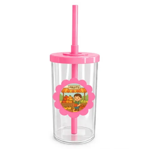 Copo Short Drink Flor Personalizado Feira de Frutas