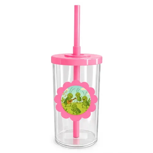 Copo Short Drink Flor Personalizado Grilos