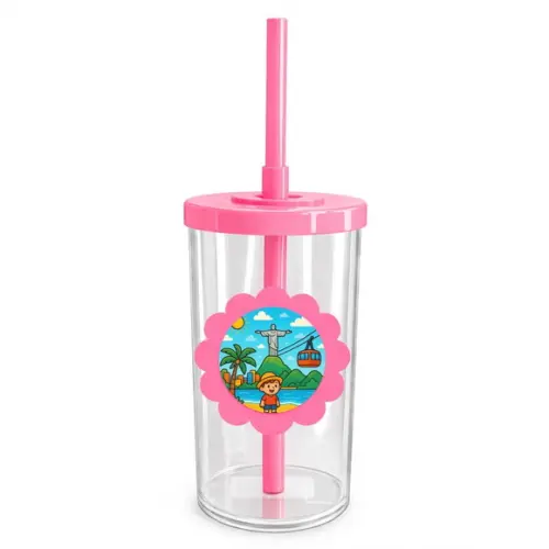 Copo Short Drink Flor Personalizado Rio de Janeiro