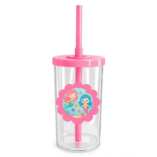 Copo Short Drink Flor Personalizado Sereias