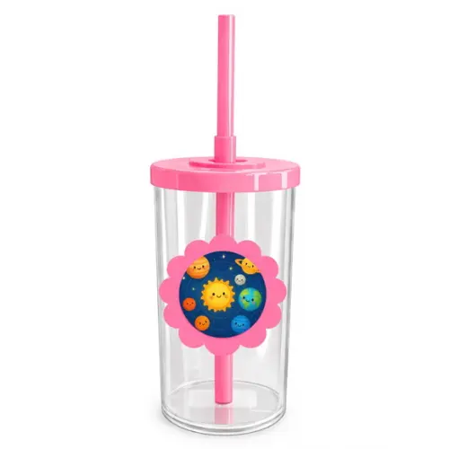 Copo Short Drink Flor Personalizado Sistema Solar