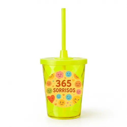 Copo Twister Personalizado 300ml 365 Sorrisos