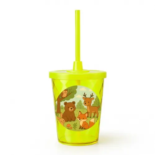 Copo Twister Personalizado 300ml Animais da Floresta