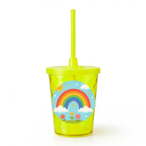 Copo Twister Personalizado 300ml Arco-íris