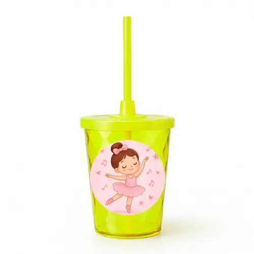 Copo Twister Personalizado 300ml Bailarina