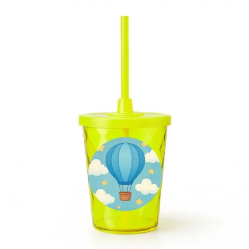 Copo Twister Personalizado 300ml Balão de Ar Azul