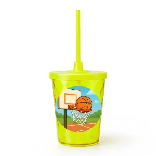 Copo Twister Personalizado 300ml Basquete