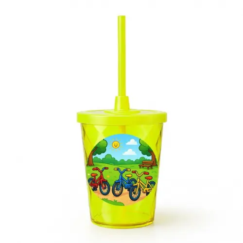 Copo Twister Personalizado 300ml Bicicletas Coloridas