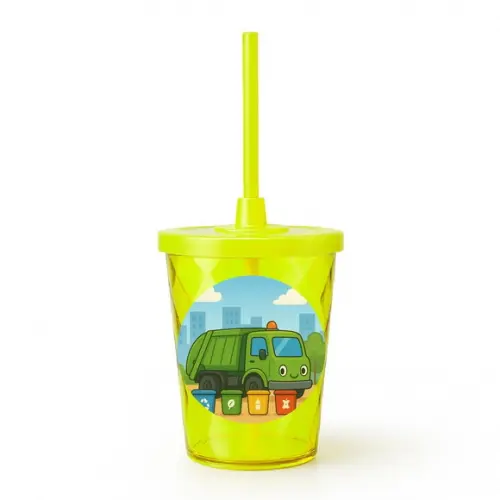 Copo Twister Personalizado 300ml Caminhão de Lixo