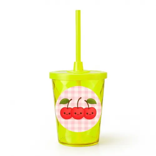 Copo Twister Personalizado 300ml Cerejinha