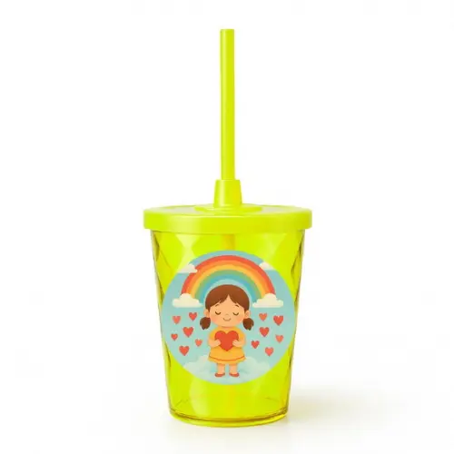 Copo Twister Personalizado 300ml Chuva de Amor