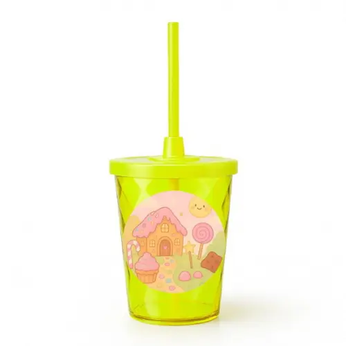 Copo Twister Personalizado 300ml Confeitaria Kids