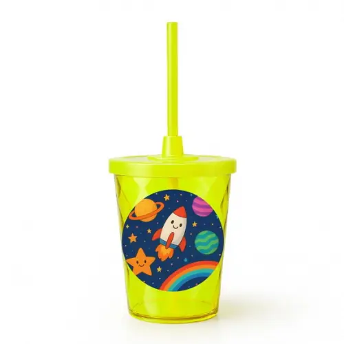 Copo Twister Personalizado 300ml Espaço Colorido