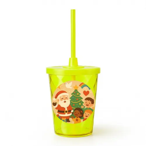 Copo Twister Personalizado 300ml Feliz Natal