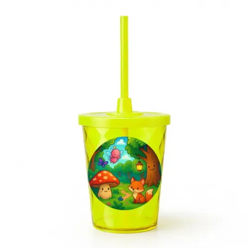 Copo Twister Personalizado 300ml Floresta Encantada