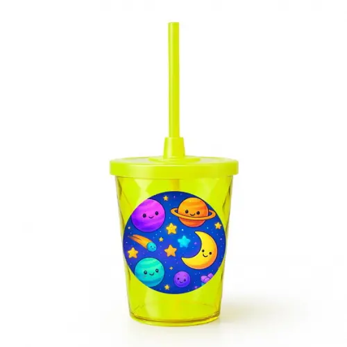 Copo Twister Personalizado 300ml Galáxia Encantada