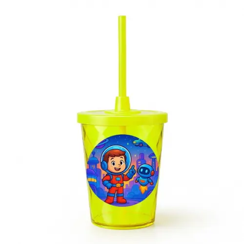 Copo Twister Personalizado 300ml Futurismo Infantil