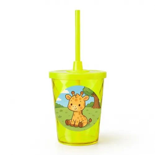 Copo Twister Personalizado 300ml Girafinha Baby