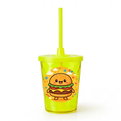 Copo Twister Personalizado 300ml Hambúrguer Divertido