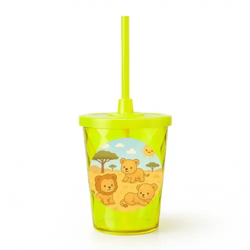 Copo Twister Personalizado 300ml Leãozinhos