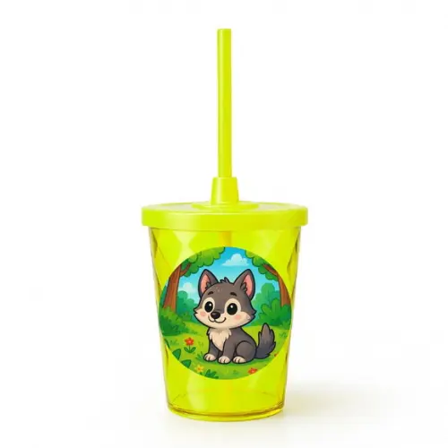 Copo Twister Personalizado 300ml Lobinho