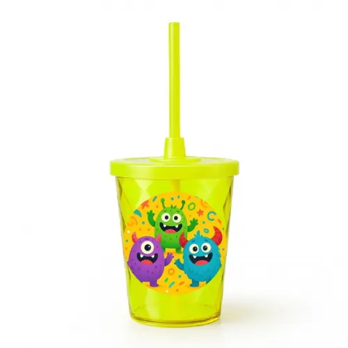Copo Twister Personalizado 300ml Monstrinhos