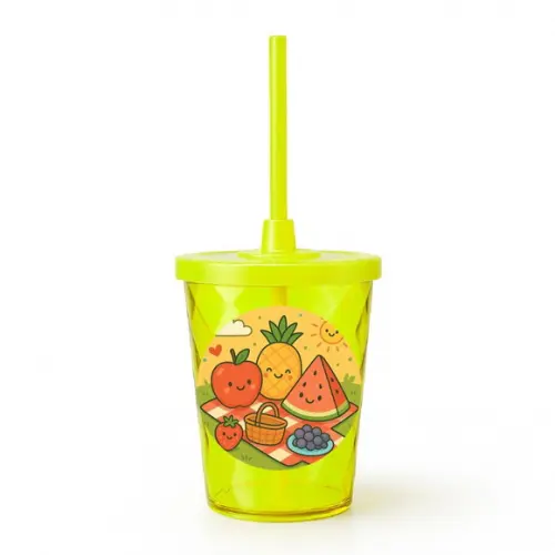 Copo Twister Personalizado 300ml Piquenique das Frutas