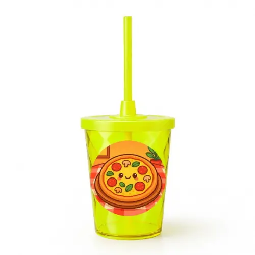 Copo Twister Personalizado 300ml Pizza Divertida