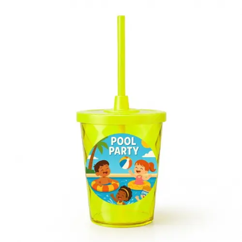 Copo Twister Personalizado 300ml Pool Party