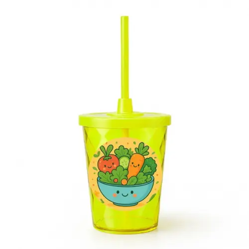 Copo Twister Personalizado 300ml Salada Divertida