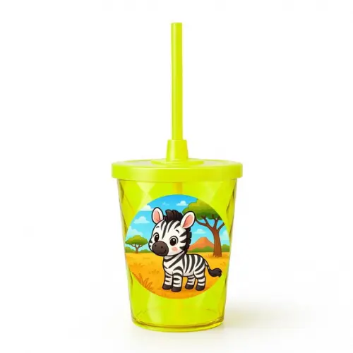 Copo Twister Personalizado 300ml Zebra Baby