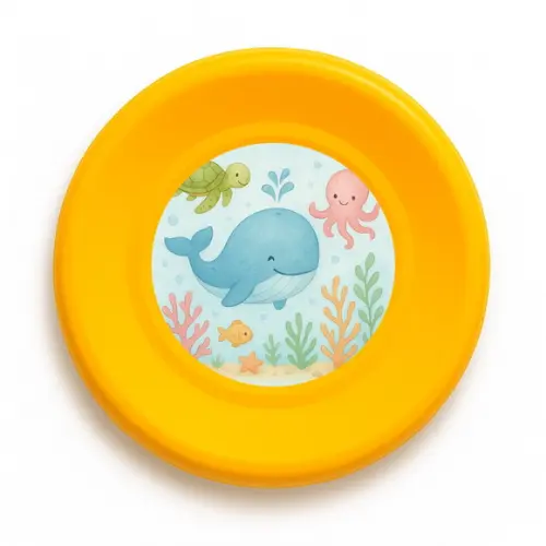 Disco de Arremesso Frisbee Baleia Aquarela