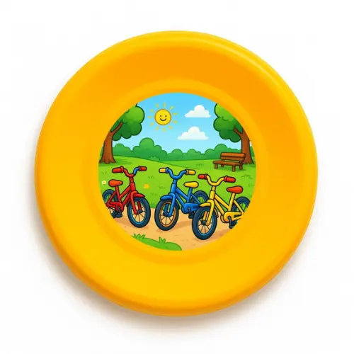 Disco de Arremesso Frisbee Bicicletas Coloridas