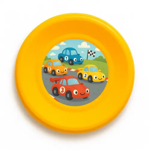 Disco de Arremesso Frisbee Carros de Corridas