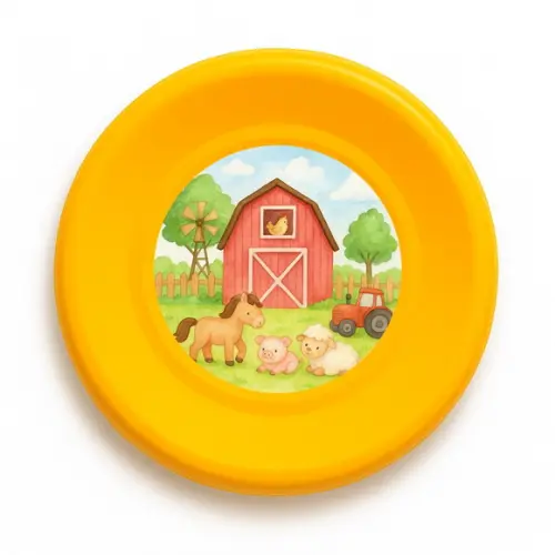 Disco de Arremesso Frisbee Fazendinha Aquarela