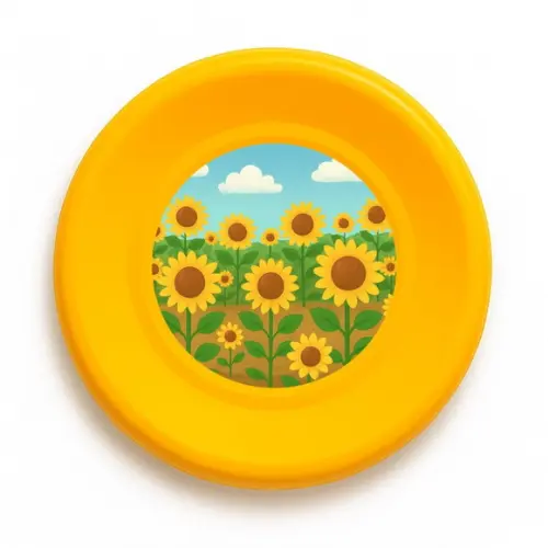 Disco de Arremesso Frisbee Girassóis