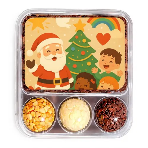 Embalagem Bolo Docinhos Personalizada Feliz Natal