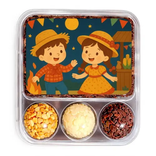 Embalagem Bolo Docinhos Personalizada Festa Junina