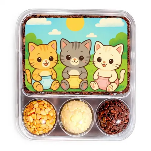 Embalagem Bolo Docinhos Personalizada Gatinhos Baby