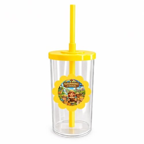 Copo Short Drink Flor Personalizado Exploradores Criação