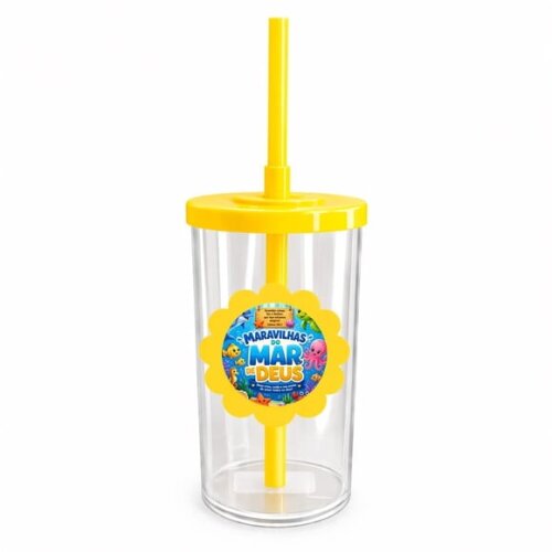 Copo Short Drink Flor Personalizado Maravilhas Mar de Deus