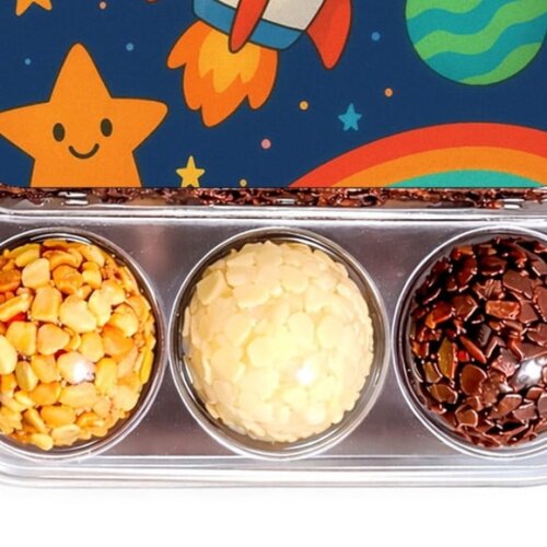Embalagem Bolo Docinhos Personalizada Espaço Colorido