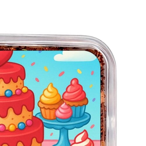 Embalagem Bolo Docinhos Personalizada Mesa Doces Coloridos