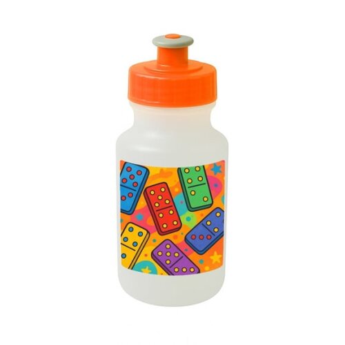 Garrafinha Squeeze Personalizada Dominós Coloridos