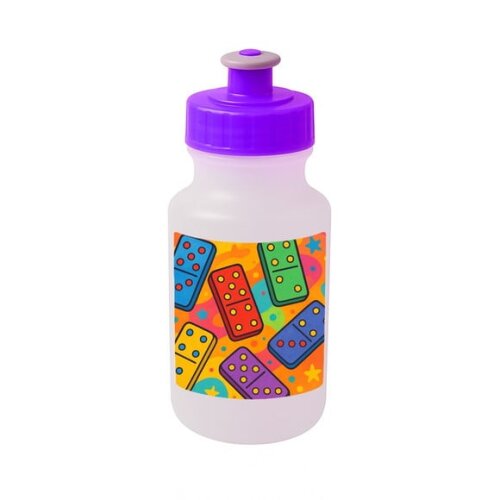 Garrafinha Squeeze Personalizada Dominós Coloridos