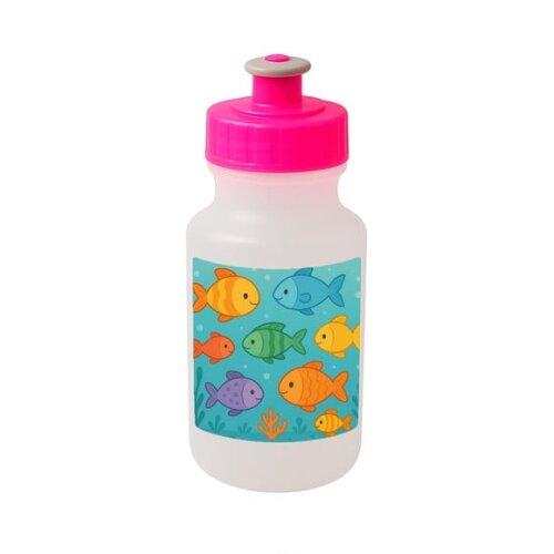 Garrafinha Squeeze Personalizada Peixinhos Coloridos