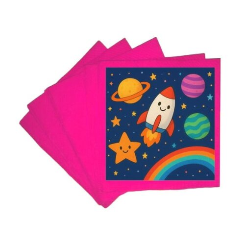Guardanapo de Papel Personalizado Espaço Colorido