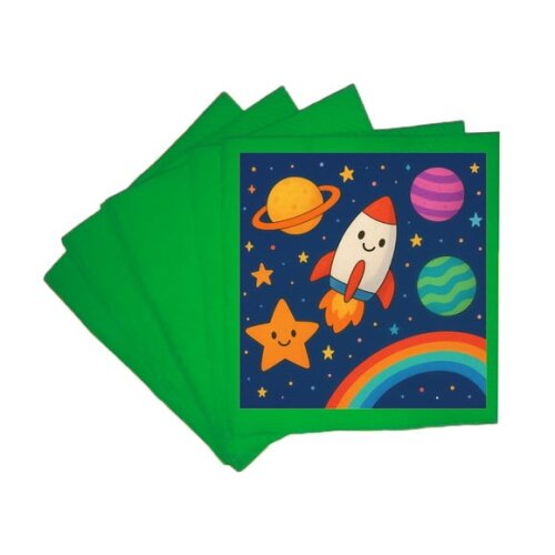 Guardanapo de Papel Personalizado Espaço Colorido